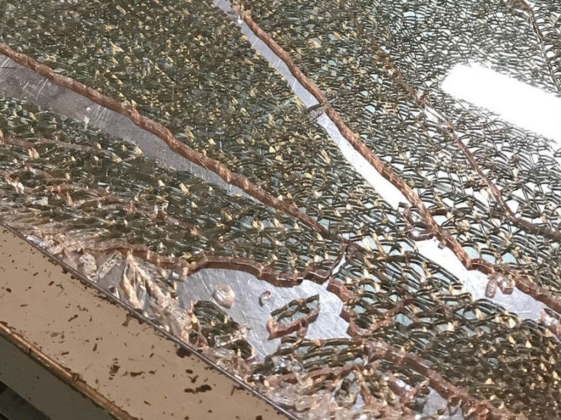 Tempered Glass Shattered Tempered Glass Shattered