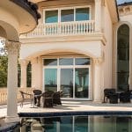 Viwinco 3-Panel Patio Doors with transoms in white - Virginia Beach Home