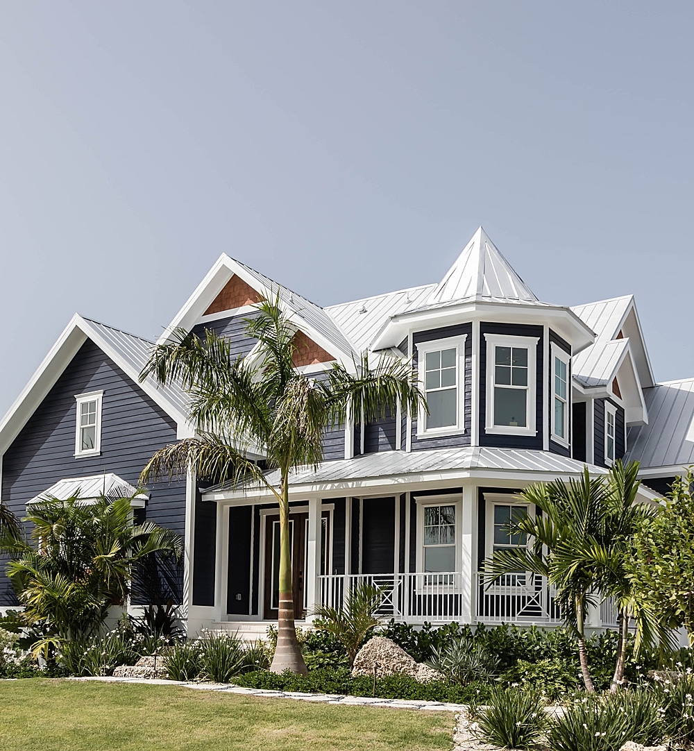 Viwinco OceanView fixed, double-hung, and colonial casement windows installed in custom beach home.