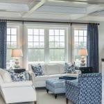 Colonial SDL windows in Chapel Hill house.