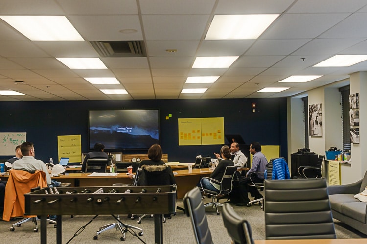 Viwinco-LEI-trainingglass3-22-web Viwinco employees conducting LEI training together.