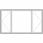 Diagram of Viwinco casement, picture, casement window.