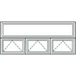 __transom-over-triple-awning Diagram of Viwinco transom window over three awning windows.