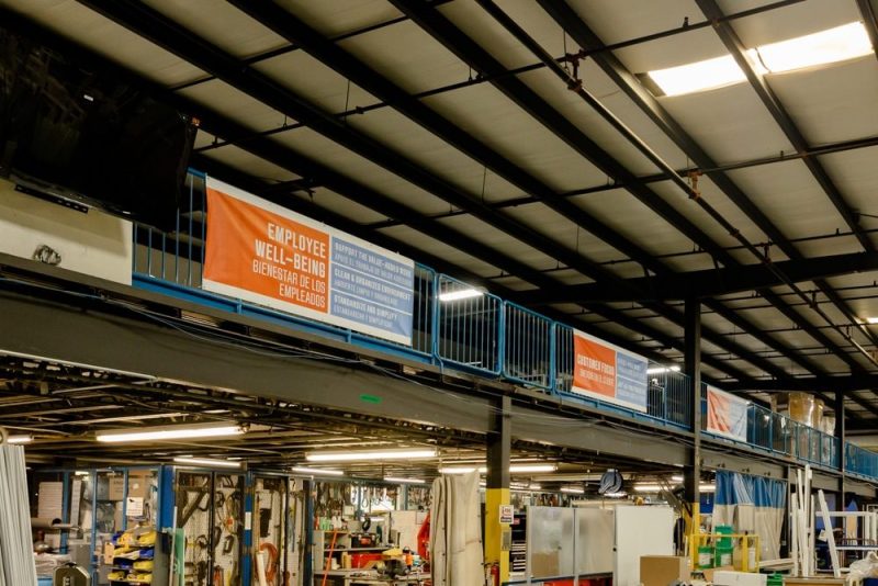 Viwinco Core Tenets Banners - Main building