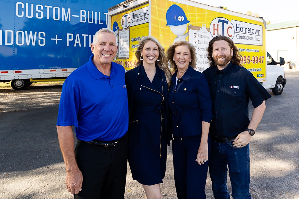 Group shot of the Hometown Contractors family