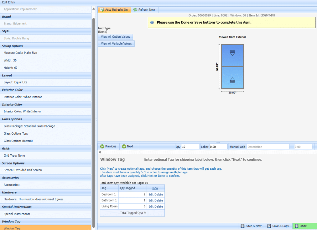 Multiple Tags per Line Item