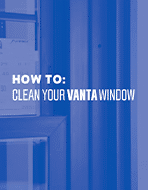 how to clean viwinco vanta window using cloth and steel wool